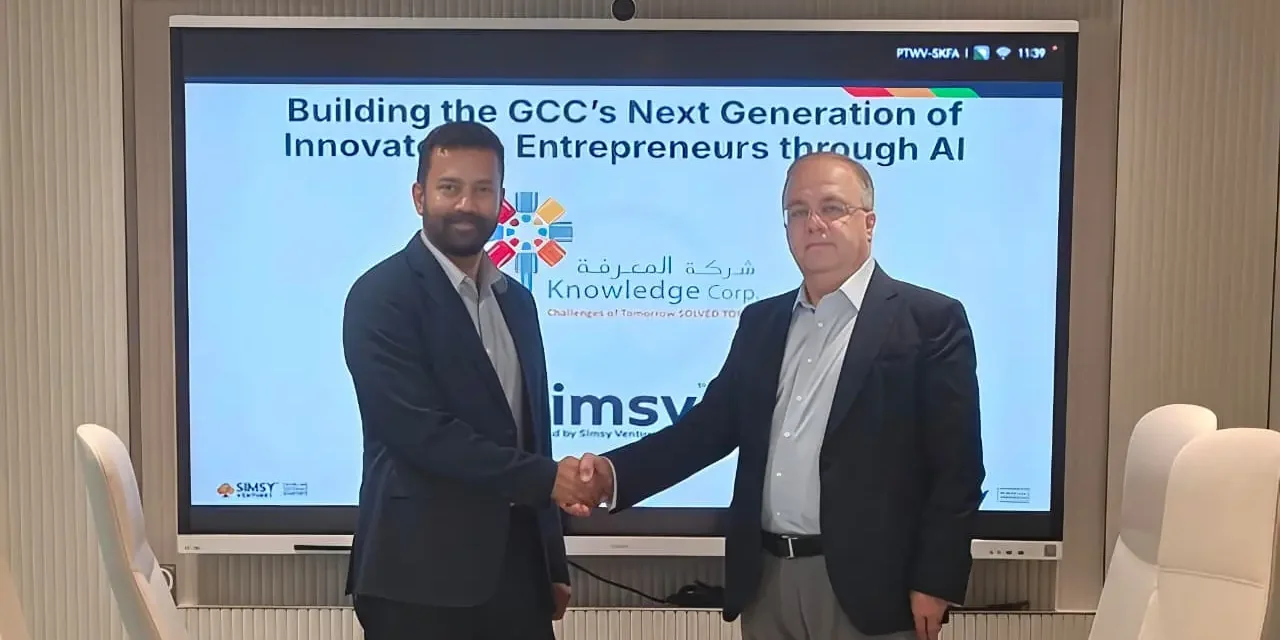 Simsy and Knowledge Corporation Announce a Cooperation Agreement to Advance Innovation and Entrepreneurship in Saudi Arabia and the Gulf Region